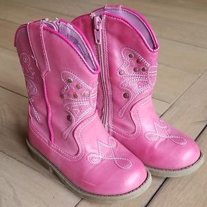 Kid's - Pink Cowgirl Boots